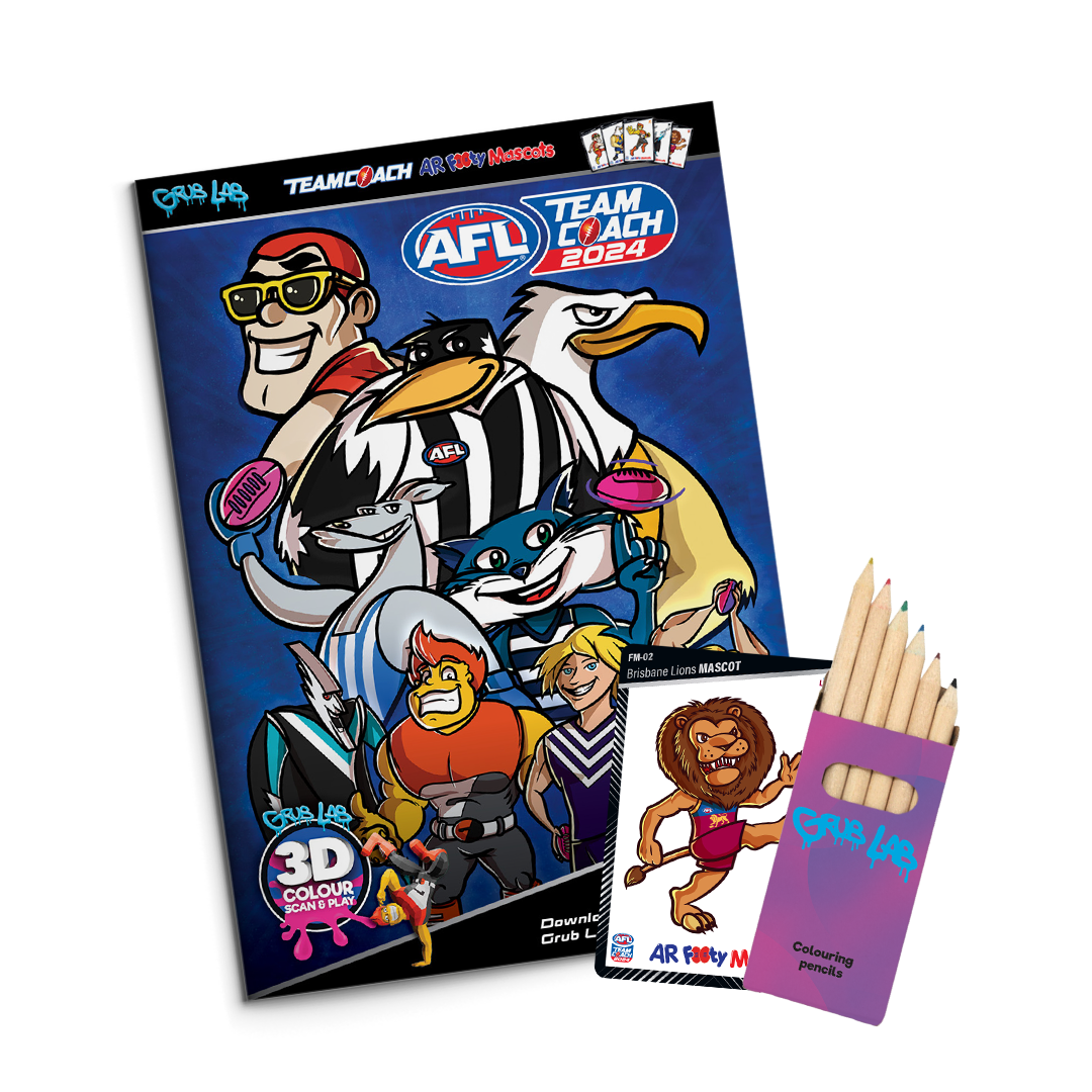 Mixed AFL Surprise Books with a Collectable TeamCoach Card