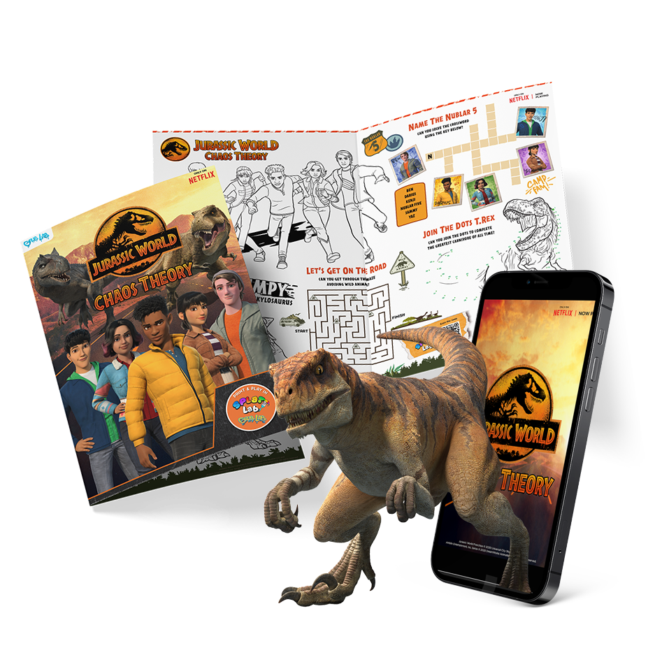 100 Jurassic World Chaos Theory Explorer Booklets with 100 Pencil Packs