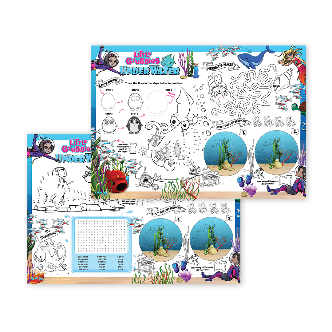 100 x Grub Lab's Little Grubbies Underwater Booklets