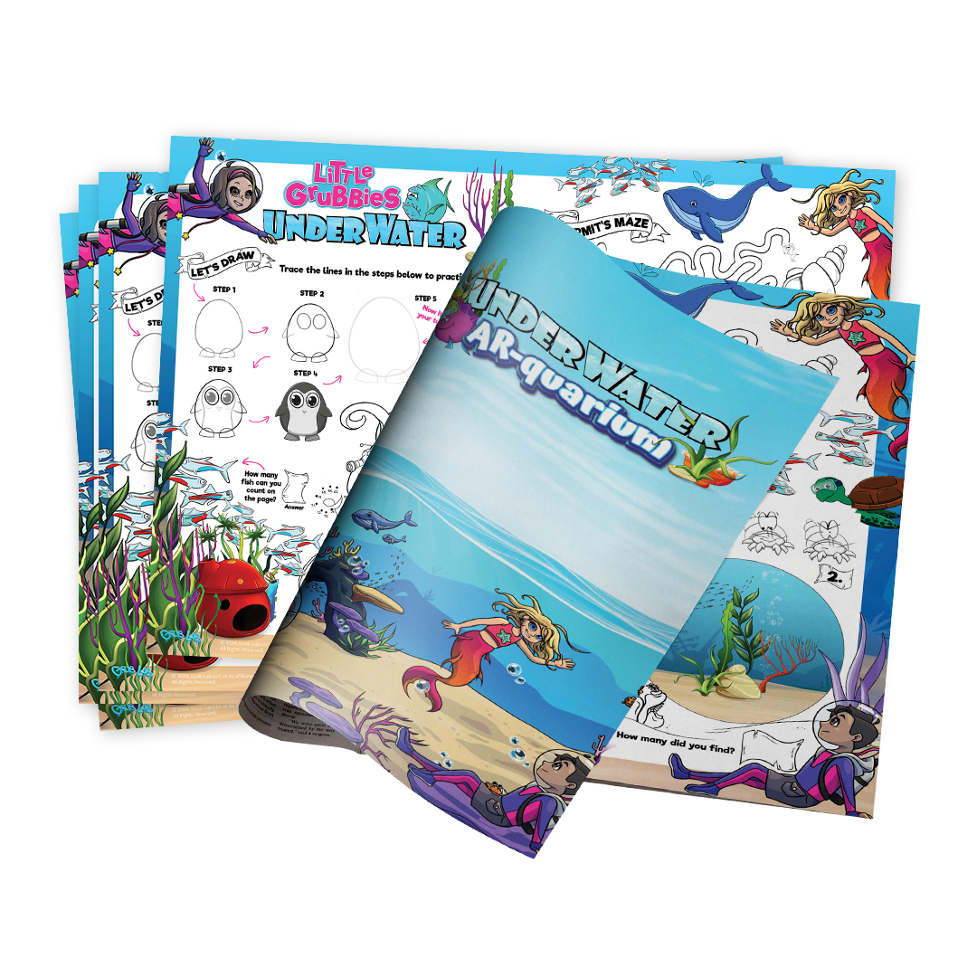100 x Grub Lab's Little Grubbies Underwater Booklets
