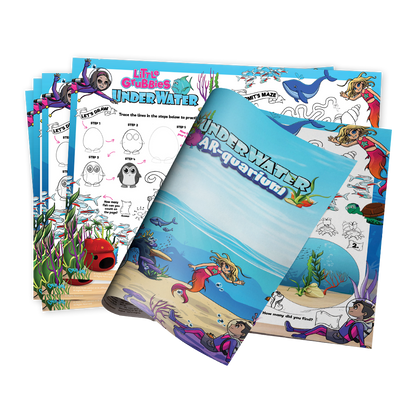 100 x Grub Lab's Little Grubbies Underwater Booklets with 100 x Pencils Packs