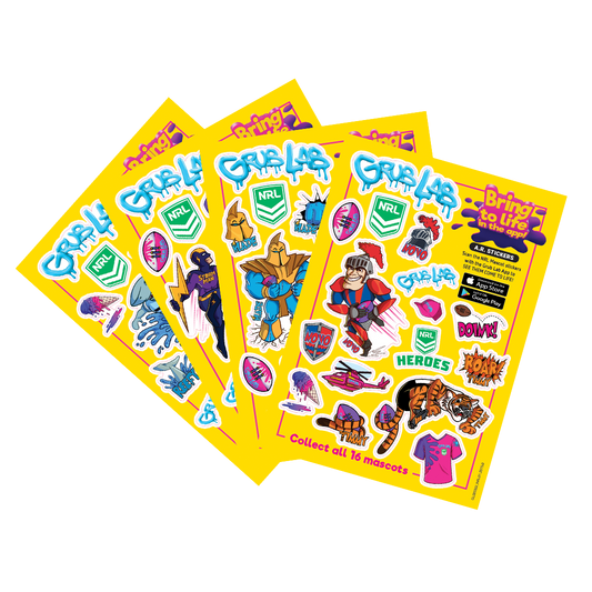 NRL & AFL Sticker Sheets